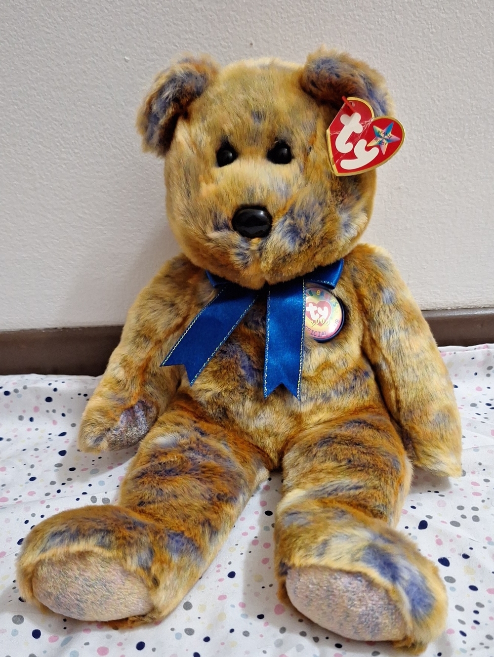 Clubby 3 BEANIE BUDDY Bear TY